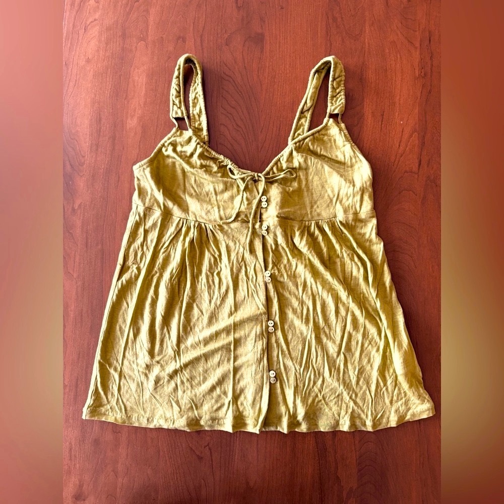 Club Monaco | Estella Babydoll Top Cami Yellow Size S